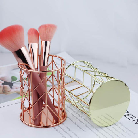Pearl Cosmetic Brush Holder Acrylic Cosmetic Container-HA00832-Veeddydropshipping