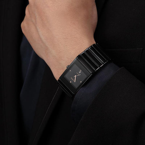 Fashion Black Ceramic Watch Men Business Waterproof -JW00653-Veeddydropshipping