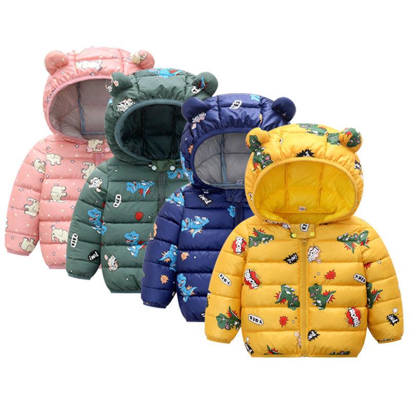 Baby Girls Jacket Kids Boys Light Coats Ear Hoodie-Veeddydropshipping