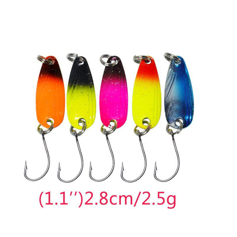 20pieces a box colorful metal jig spoon lure bait for fishing tackle spinner wobbler -OS00526-Veeddydropshipping