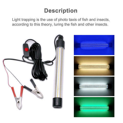 2000LM 30W Warterproof LED Submersible Fishing Night Light Underwater-TI00964-Veeddydropshipping