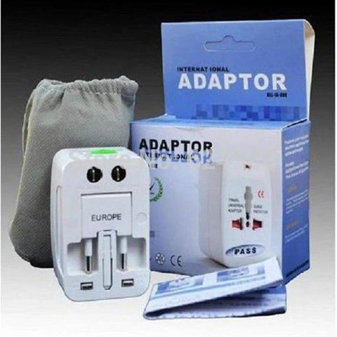 Multifunction Travel Plug Adapter All In One Converter Charger Worldwide Universal -