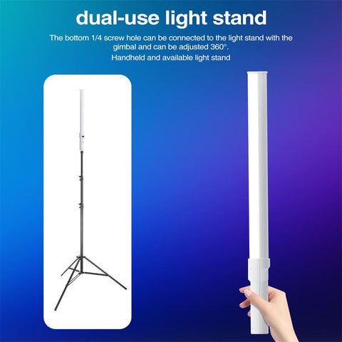 Handheld RGB Colorful Video Stick Light 50CM LED Light Wand CRI -CE00457-Veeddydropshipping