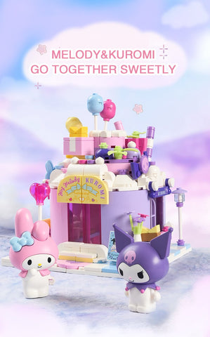 2023 Sanrio Assembled Toy Building Blocks Kuromi Cinnamoroll Mymelody Model-TB01476-Veeddydropshipping