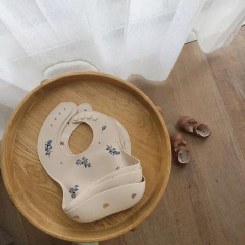 Ins Style Print Baby Bibs Waterproof Soft Silicone Baby Feeding Stuff Cute-TB00466-Veeddydropshipping