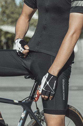 Bicycle Gloves Breathable Half Finger Reflective MTB Bike Gloves Thickened Silicone-OS01150-Veeddydropshipping