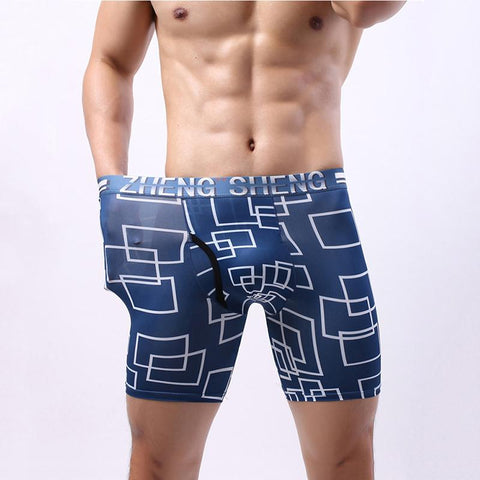 High-End Fashion Long Boxer Shorts Sports Men Beach Shorts Swim Men&#39;s-MF01665-Veeddydropshipping