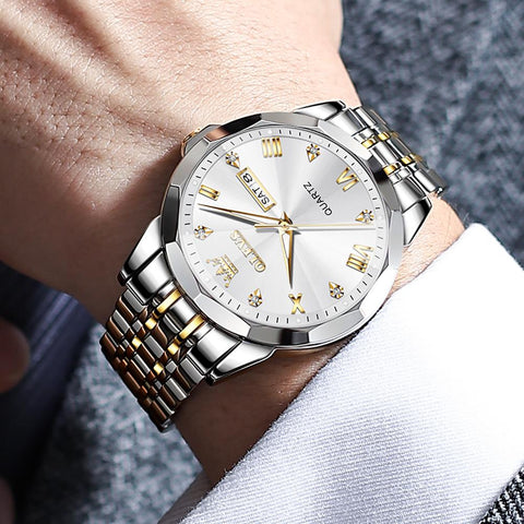 Stainless Steel Strap Waterproof Men Wristwatch Business -JW00825-Veeddydropshipping