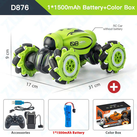 ZWN 1:12 / 1:16 4WD RC Car Radio Gesture Induction Music Light Stunt-TB01428-Veeddydropshipping