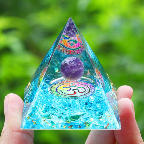 Pyramid Energy Generator Natural Amethyst-TI00678-Veeddydropshipping