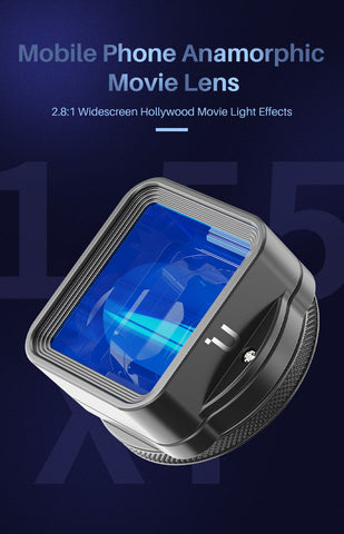 1.55XT Anamorphic Lens for iPhone 14 13 12 Samsung-PA01234-Veeddydropshipping