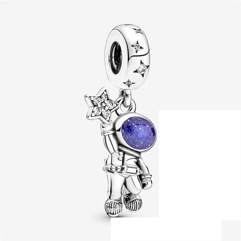925 Sterling Silver Love Heart Beads Bead Pandora Bracelet-JW01546-Veeddydropshipping