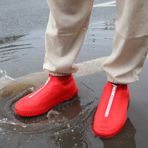 Rubber Zippers Reusable Waterproof Shoes Covers-HA01147-Veeddydropshipping