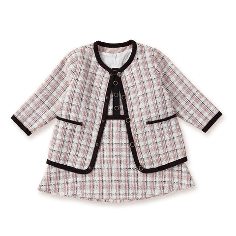 2Pcs Baby Girl Spanish Thicken Dresses 2023 Winter Children Princess-TB00912-Veeddydropshipping