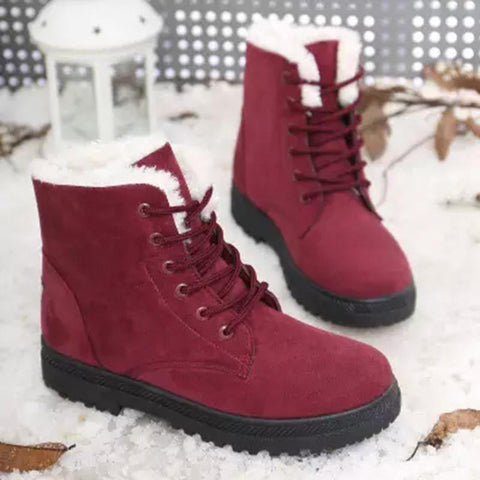 Cotton Shoes Short Tube Warm Ladies Ankle Boots Ankle-BS00919-Veeddydropshipping