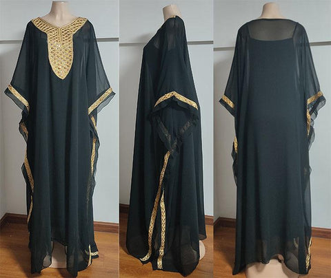 Turkey Muslim Chiffon Maxi Dress-Veeddydropshipping
