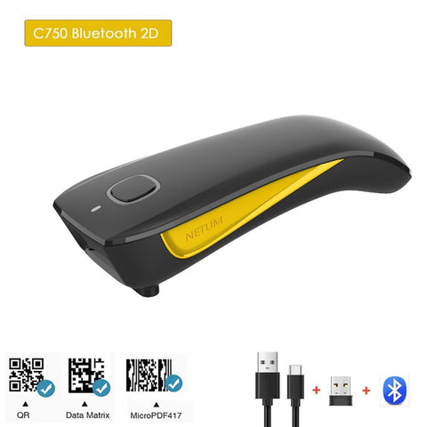 Bluetooth QR code 2D barcode scanner and C830 wireless laser one-dimensional USB barcode reader-Veeddydropshipping
