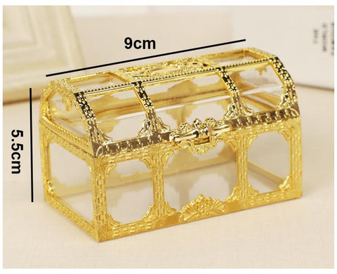 Vintage Golden Pirate Treasure Storage Box-HA00811-Veeddydropshipping