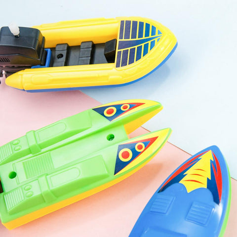 Kids Toy Speed Boat Ship Wind Up Clockwork Toys Floating Water Kids Toys-TB00537-Veeddydropshipping