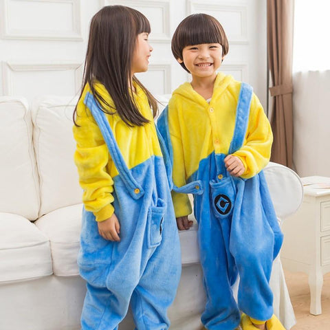 Animal Panda Pajamas Boy Girl Unicorn Winter Christmas Dinosaur Kids-TB01040-Veeddydropshipping