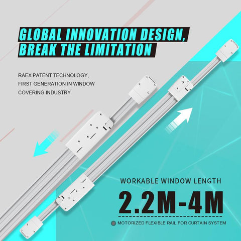 StarDeco Electric Curtain Track Smart Home Rails Support Tuya Google Home-TI01099-Veeddydropshipping