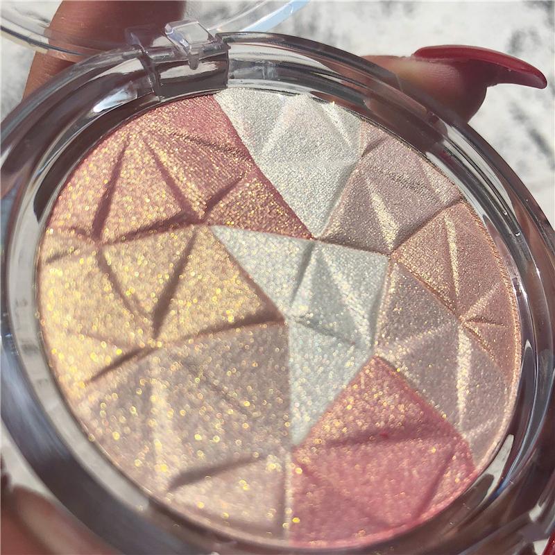 Makeup Highlighter Palette Bronzer Shimmer Glitter-BH00699-Veeddydropshipping