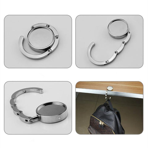 Folding Alloy Purse Handbag Bag Hanger Hook Holder-HA00047-Veeddydropshipping