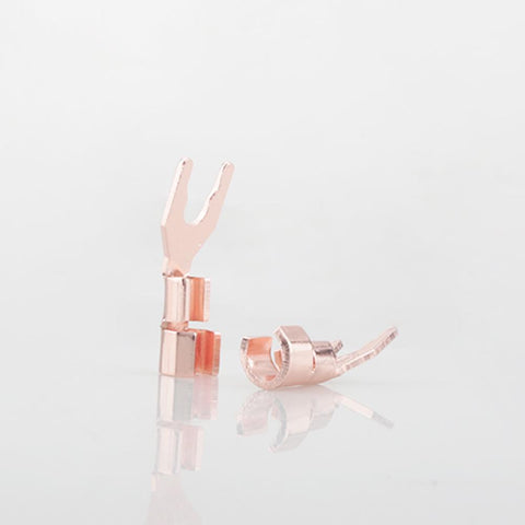 8pcs HiFi Solid Copper Gold Spade Plug Speaker Cable Wire Connector Speaker -CE00125-Veeddydropshipping