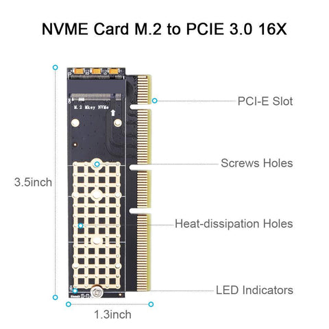 Adapter Card  Key M Driver With Silicone Cooling-CO00158-Veeddydropshipping