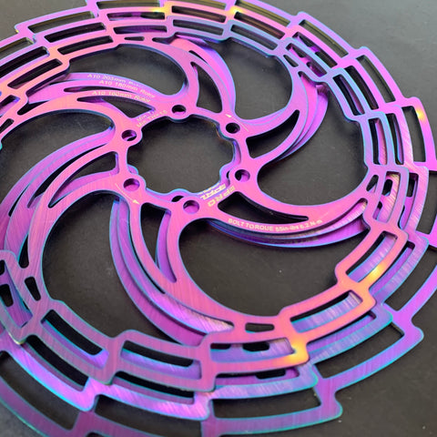 Hydraulic Disc Brake Rotors Rainbow 160mm 180mm 203mm Brake-AM00172-Veeddydropshipping