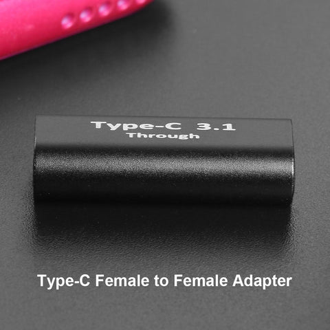 2pcs USB C Adapter Type-C Male to Female Female to Female Right&amp-CE00083-Veeddydropshipping