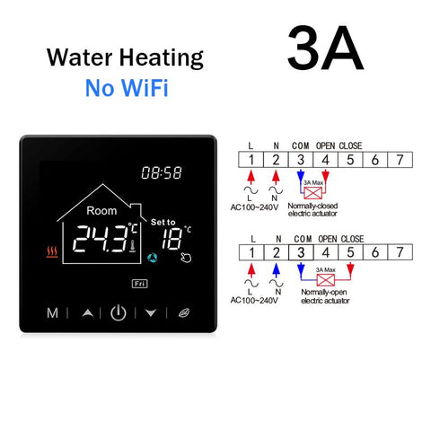 Tuya WiFi Smart Thermostat Touch Screen Electric Floor Heating Cable-TI01048-Veeddydropshipping