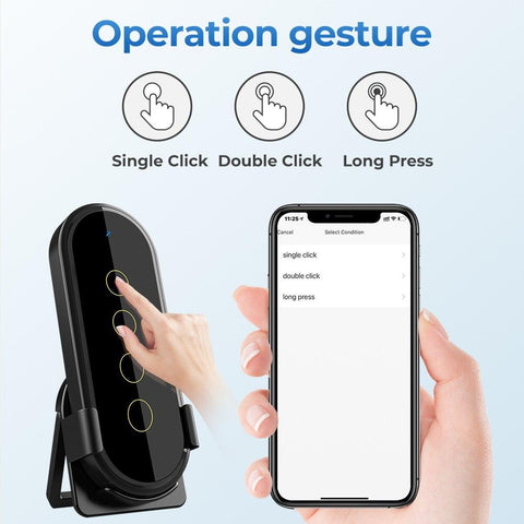 Tuya ZigBee Wifi Wireless Smart Home Switch 4 Gang 12 Scene App -CE00642-Veeddydropshipping