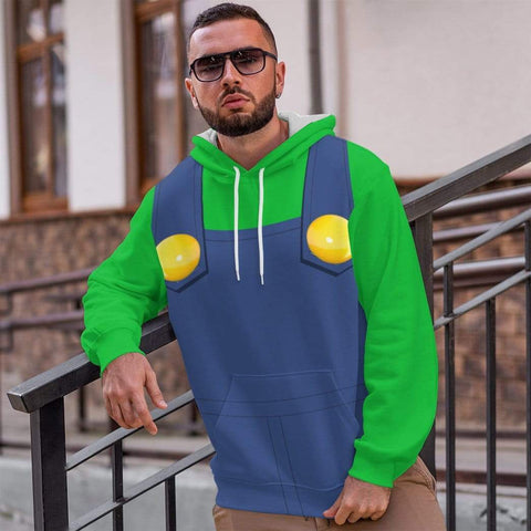 Luigi 3D Printed Women Hoodies Long Sleeves-MF00316-Veeddydropshipping