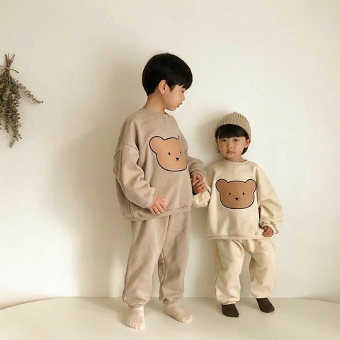 Infant Kids Baby Boys Girls 2pcs Clothes Sets Long Sleeve Hoodie-TB00750-Veeddydropshipping