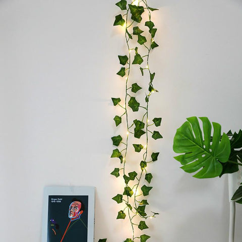 2M Artificial Plant Led String Light Creeper Green Leaf Ivy Vine for Home-TI00901-Veeddydropshipping