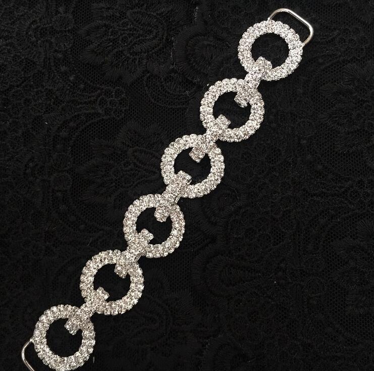 Round Rhinestone Bikini Connectors Buckle-HA00097-Veeddydropshipping