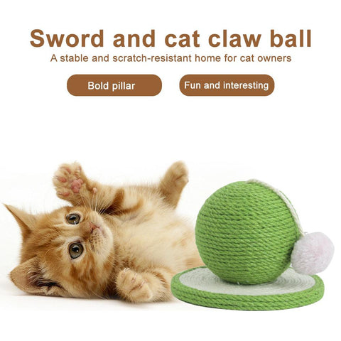 Pet Toy Cat Scratching Board Natural Hemp Rope-HA01436-Veeddydropshipping