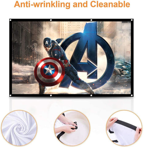Projector Screen Portable 4K Full HD-Veeddydropshipping