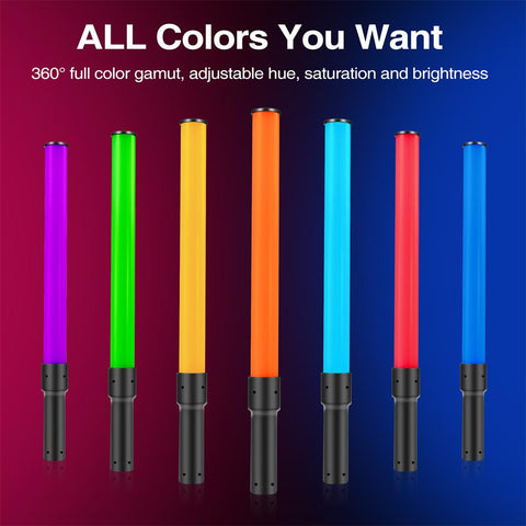 Handheld RGB Colorful Video Stick Light 50CM LED Light Wand CRI -CE00457-Veeddydropshipping