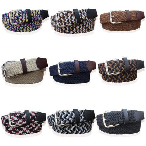 BELTS LADIES ELASTIC WOVEN BRAIDED JEANS-MF00770-Veeddydropshipping