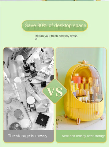 LED Cosmetic Storage Box Makeup Brush Bucket-HA00780-Veeddydropshipping