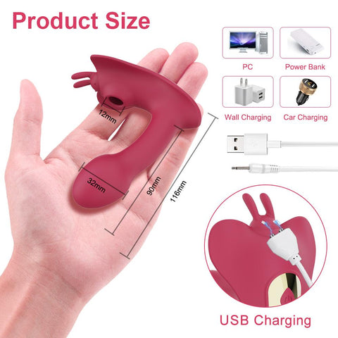G Spot Sucking Bluetooth APP Dildo Vibrator Clit Sucker Clitoris Stimulator -BH01178-Veeddydropshipping
