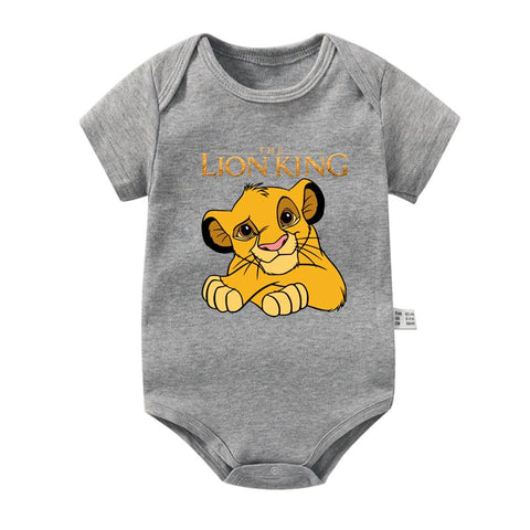 The Lion King Baby Girl Boy Clothes Cartoon Simba Print Infant Bodysuit-TB00295-Veeddydropshipping