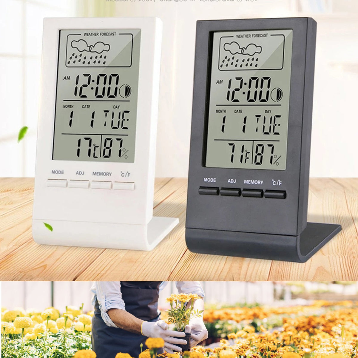 Digital Thermometer Hygrometer Gauge Room Humidity-HA00994-Veeddydropshipping
