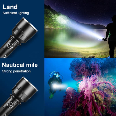 Most Powerful XHP100 Diving Led Flashlight 18650 Rechargeable-TI00953-Veeddydropshipping