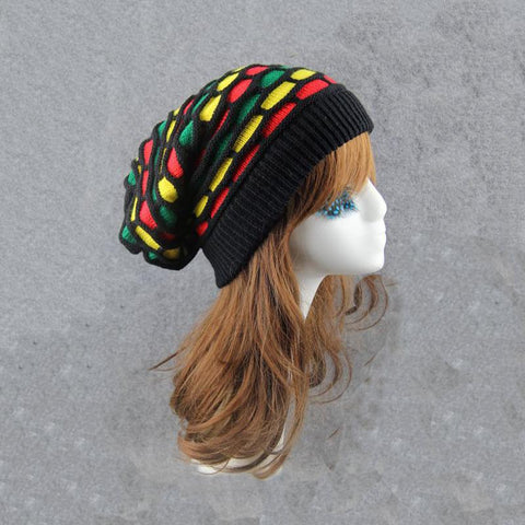 hat Thicken Rainbow color kerchief Female warm-Veeddydropshipping