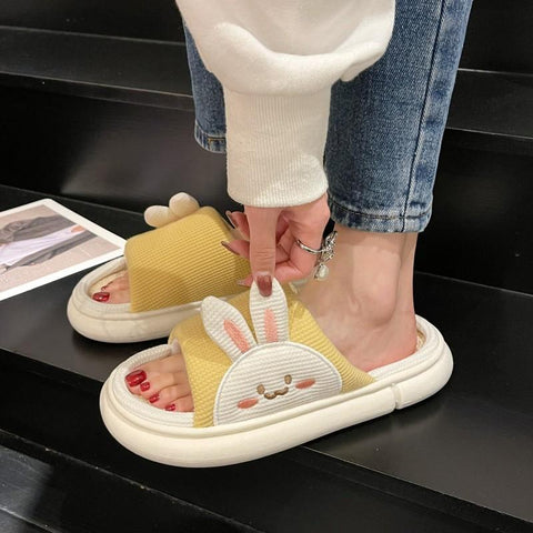 Cartoon Open Toe  Slippers Indoor Flip Flops  Anti-Slip-BS01164-Veeddydropshipping
