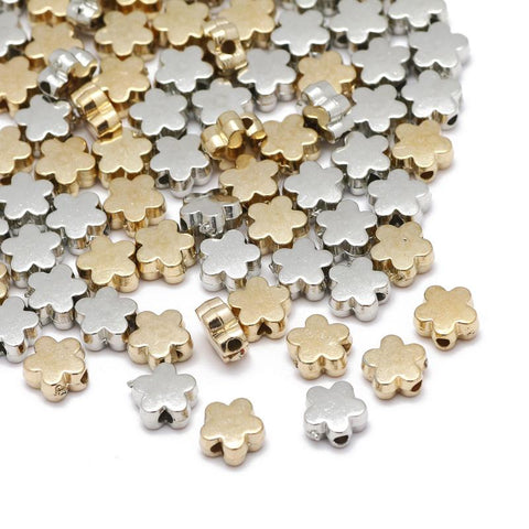 Charm Spacer Beads Flat Round Loose Beads For DIY Jewelry-JW01579-Veeddydropshipping