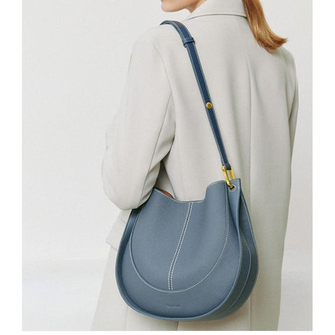 capacity cowhide Genuine leather Crossbody bags for women-BS00161-Veeddydropshipping